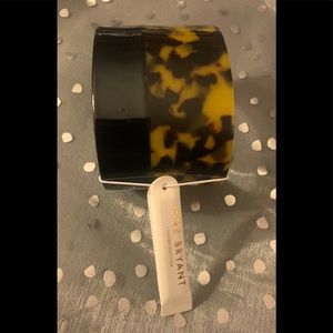 NWT Tortoise shell and black new cuff bracelet
